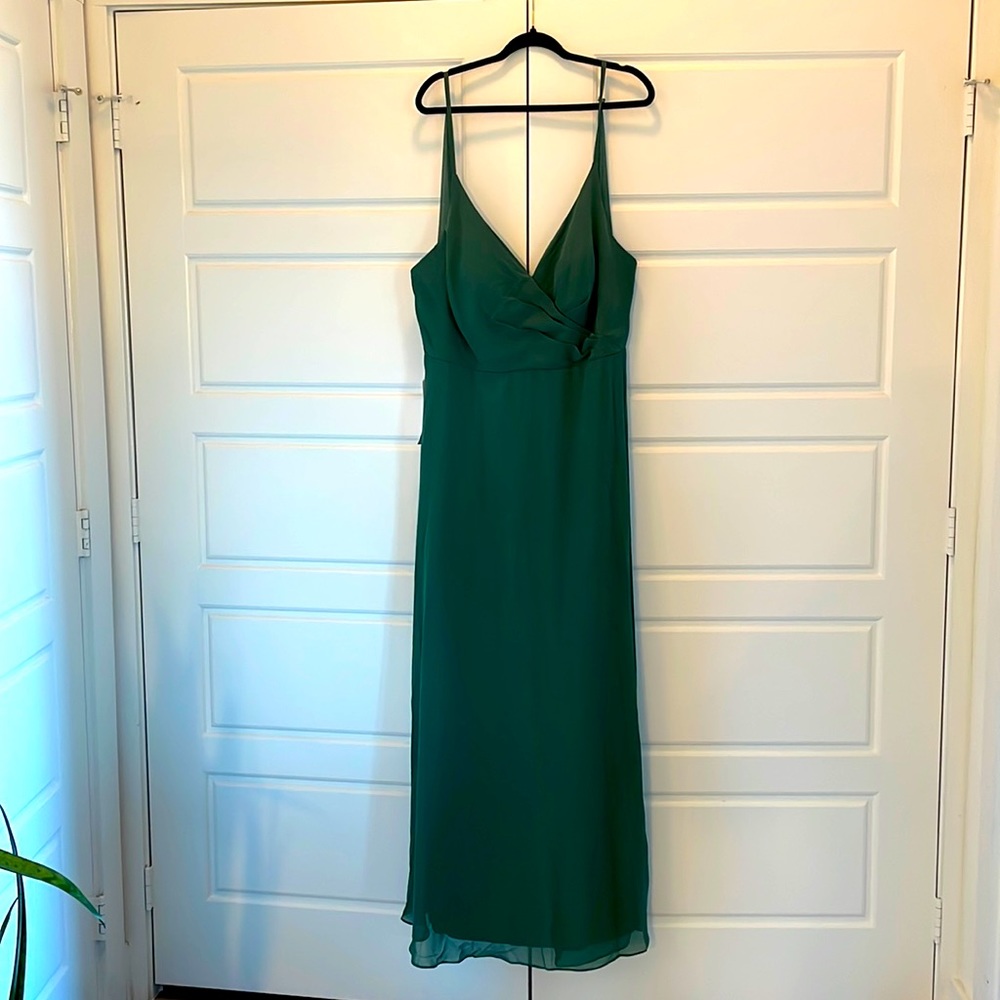Gorgeous dark green long gown